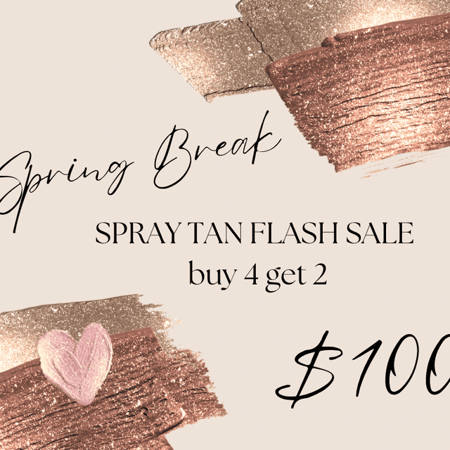 Spring Break Spray Tan FLASH SALE at Sovereign Esthetics & Beauty in Sheridan, AR
